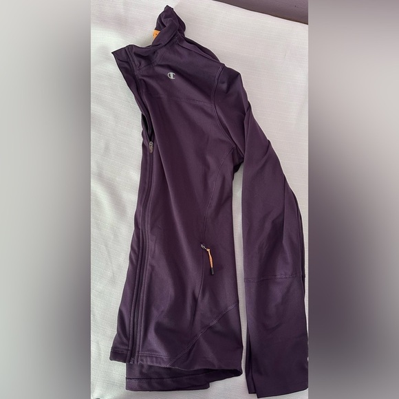 Champion Women’s Powerflex Purple Full-Zip Jacket, Size M - Picture 4 of 4